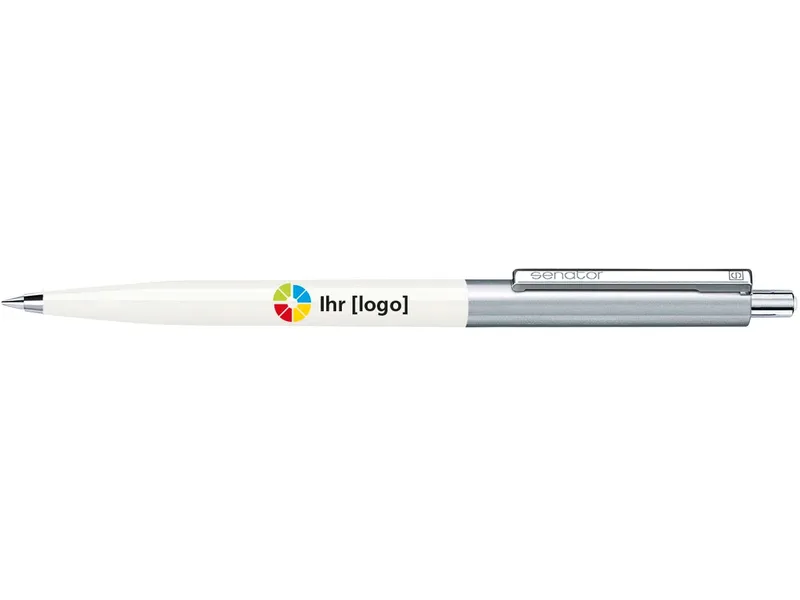 Senator Senator Kugelschreiber "Point Metal", Weiß, – Produktbild 1 von 2