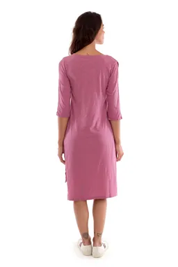 RAVENS VIEW IBIZA RAVENS VIEW IBIZA Damen vegan Kleid Mit Langen Ärmeln Mia Violet – Produktbild 1 von 1