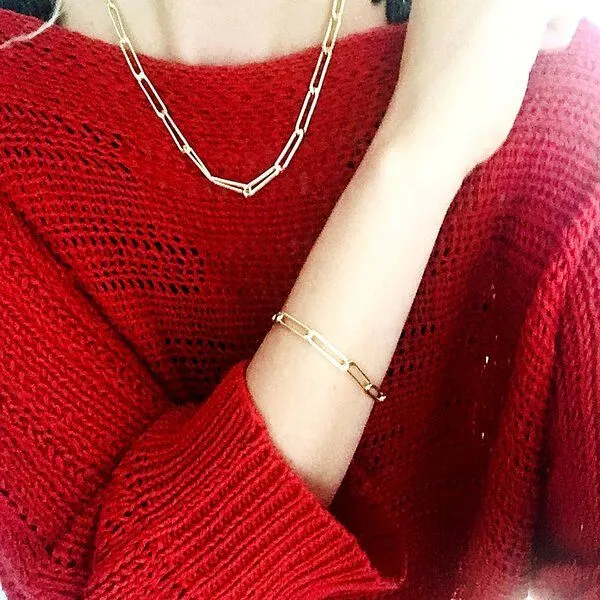 Crystal and Sage Crystal and Sage Chunky Style Halskette mit Armband – Produktbild 3 von 4