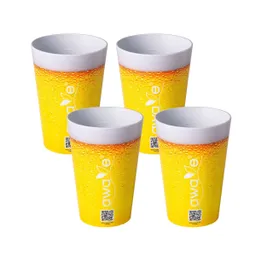 AWAVE  Trinkbecher 500 ml rPET Set 4-teilig, mit Eichstrich – Produktbild 1 von 1
