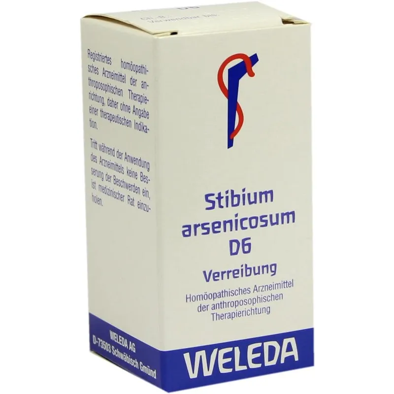 Weleda WELEDA STIBIUM ARSENICOSUM D 6 Trituration 20 g Trituration – Produktbild 1 von 1