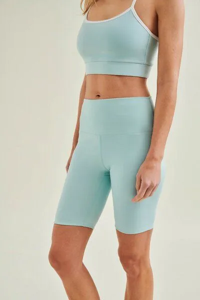 Wellicious Wellicious New Yoga Shorts - High Waist, Sea green, – Produktbild 1 von 3
