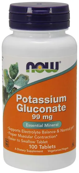 Now Foods Now Foods Kaliumgluconat 99 mg 100 Tabletten – Produktbild 1 von 1