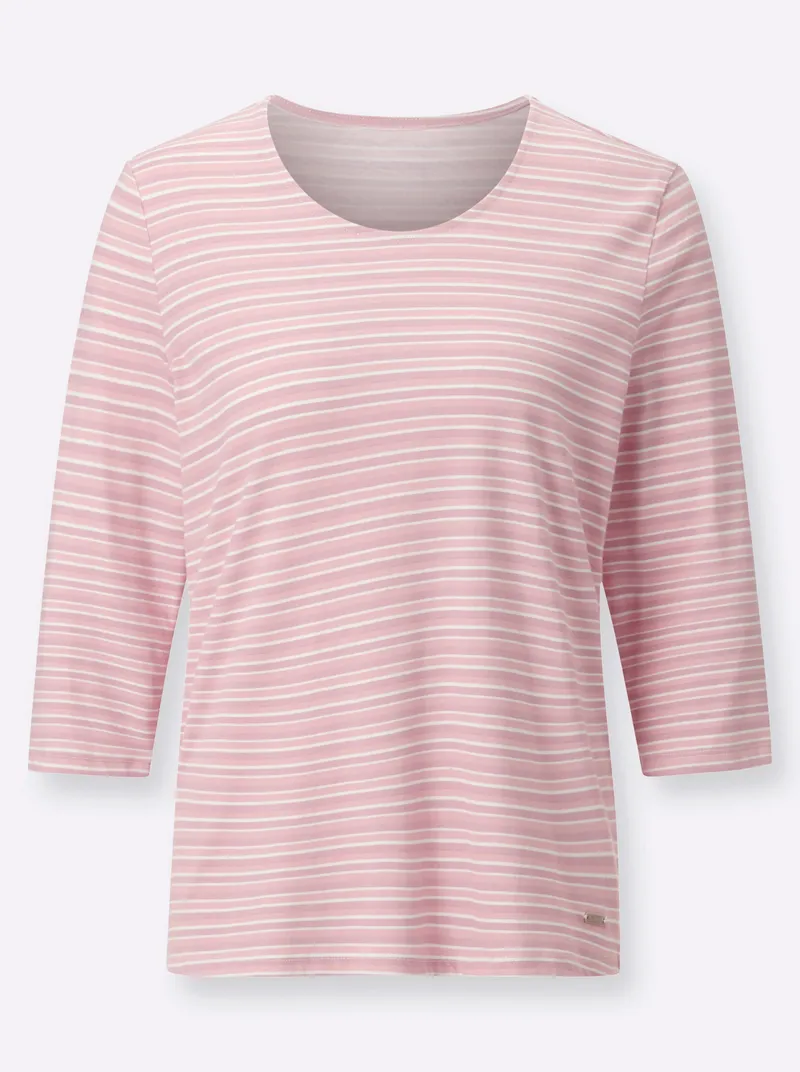 Witt Ringelshirt altrosa-geringelt, Altrosa-geringelt, – Produktbild 1 von 2