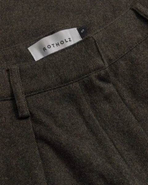 Rotholz Rotholz - Hose Flannel Pantalone Women, Braun (black brown), – Produktbild 3 von 4