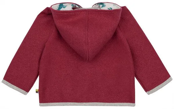loud + proud loud + proud Babys & Kinder Jacke Wollwalk, GOTS-zertifiziert, Berry(pink), – Produktbild 2 von 2