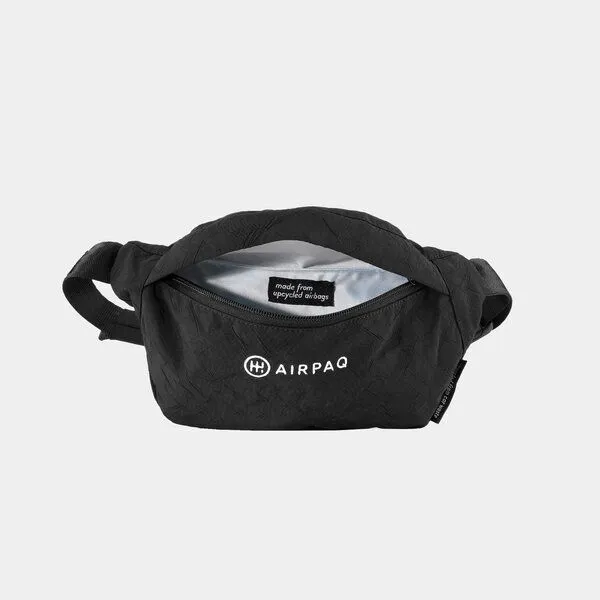 Airpaq Airpaq Bauchtasche aus Autoschrott, Schwarz, – Produktbild 3 von 4