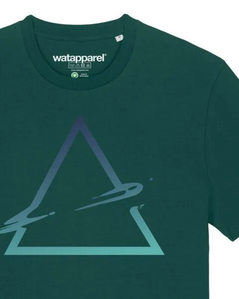watapparel watapparel T-Shirt Unisex Triangle, Glazed green, – Produktbild 3 von 4