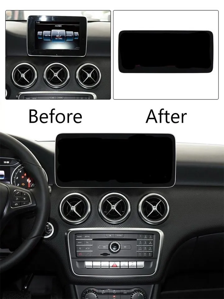 GABITECH Android 14 Autoradio GPS für Mercedes Benz A W176, C117, X156 NTG5.0. Autoradio (FM / AM-Radio, RDS, DAB+ Optional, Qualcomm Snapdragon. Carplay Android Auto), Schwarz, – Produktbild 3 von 5