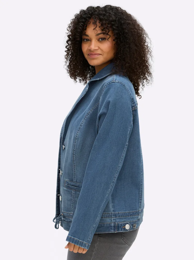 sheego Jeansblazer, Blue-bleached, – Produktbild 2 von 2
