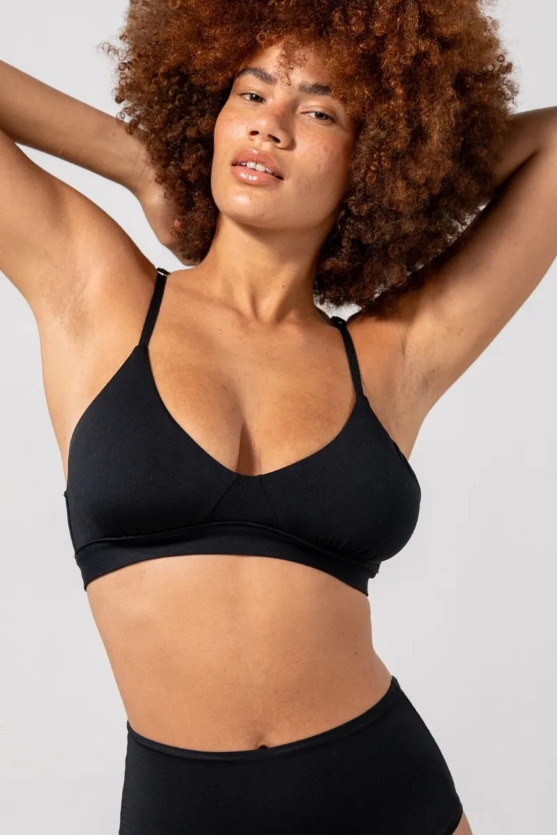 Understatement Understatement Damen vegan Micro Scoop Bh Schwarz, Schwarz, – Produktbild 2 von 2