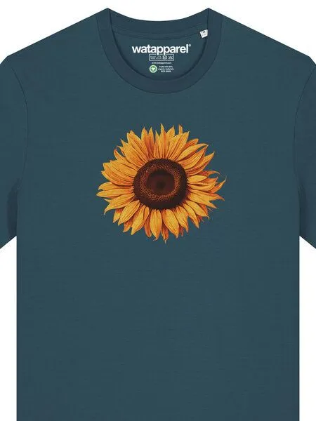 watapparel watapparel T-Shirt Unisex Sonnenblume, Stargazer, – Produktbild 5 von 5
