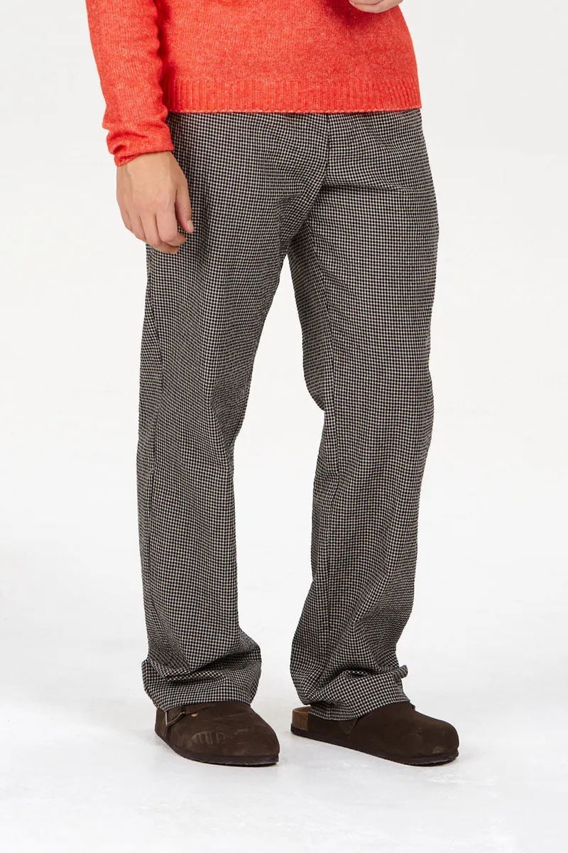 KOMODO KOMODO Herren vegan Hose Joshua Check, Schwarz, – Produktbild 2 von 2
