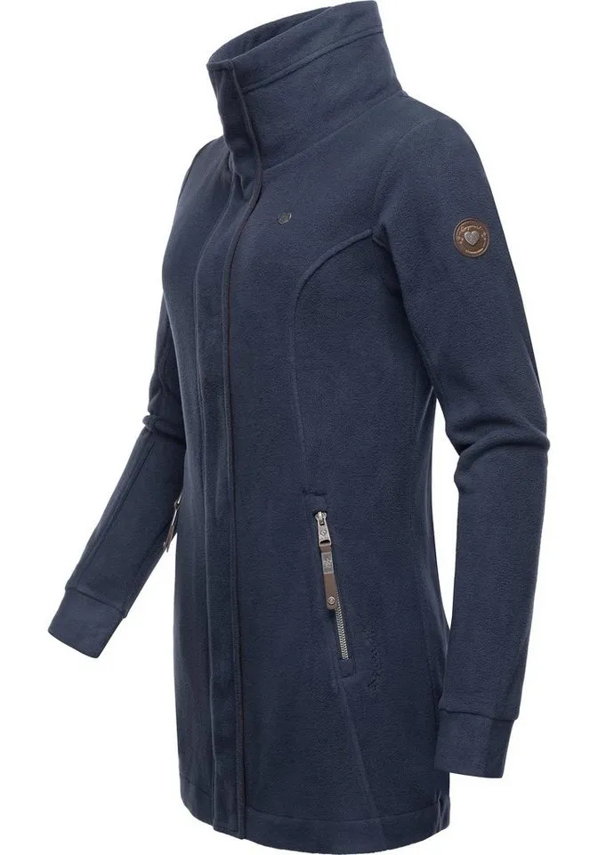 ragwear ragwear Parka Letrice Fleece Sportliche Zip-Fleecejacke mit hohem Kragen, Blau, – Produktbild 2 von 3