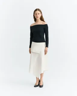 thinking mu Thinking MU Damen vegan Midirock Benita Weiß – Produktbild 1 von 1