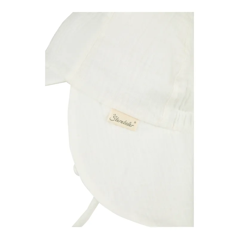 Sterntaler Sterntaler Musselin-Schirmmütze mit Nackenschutz und Ohren, Natur, – Produktbild 3 von 3