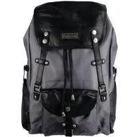 manbefair manbefair Robuster Laptop Rucksack Athena aus recyceltem Nylon Gewebe und Rinds-Leder, Grau, – Produktbild 1 von 1