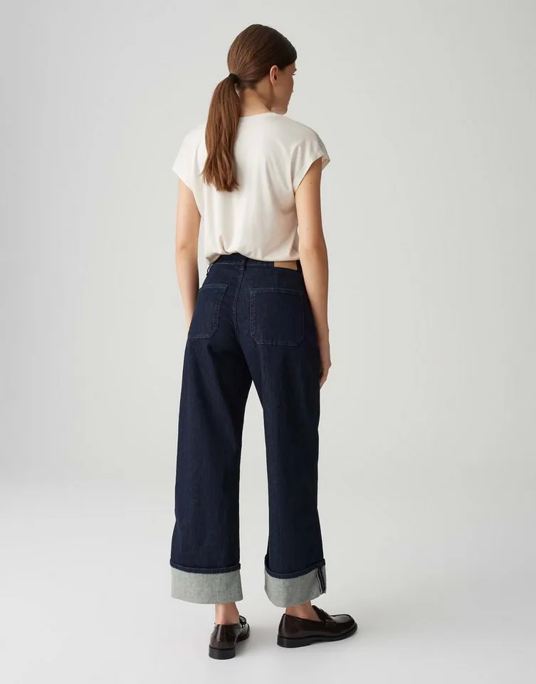 OPUS 5-Pocket-Jeans MIVA TURN UP mit XL Umschlag Ankle, BCI Cotton, XL-Aufschlag am Saum – Produktbild 3 von 5