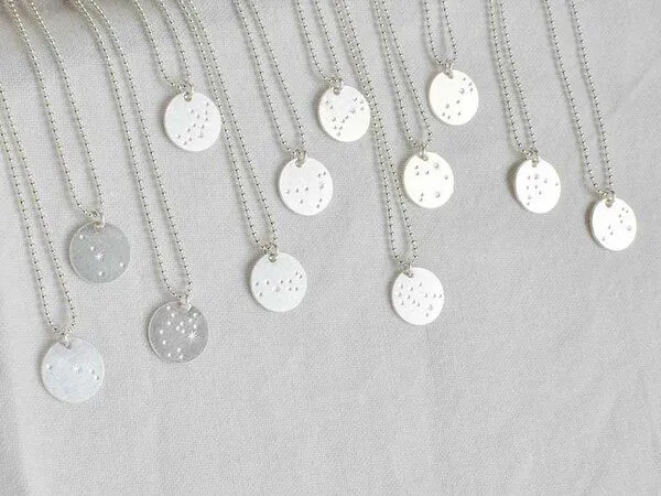 renna deluxe renna deluxe Sternzeichen Kette Silber, Silber, – Produktbild 5 von 5