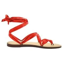 Rarámuri Rarámuri - Bänder aus unserer weichen Kollektion - für alle Modelle von Bändersandalen, Teufelsrot, – Produktbild 1 von 1