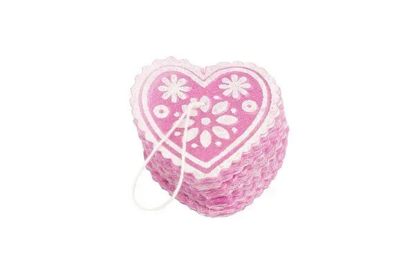 El Puente El Puente Girlande "Herzen" | Fair Trade & Handmade aus Bangladesch, Rosa, – Produktbild 3 von 3