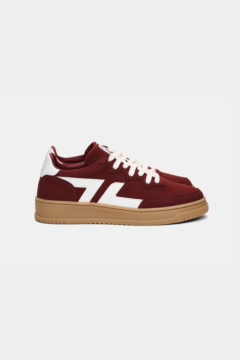 Zèta Zèta Herren vegan Sneaker Bêta B3 Burgund, Dunkelrot, – Produktbild 1 von 2