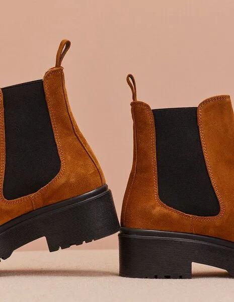 M.Moustache M.Moustache Leder Boot Flora, Suéde ambre, – Produktbild 7 von 8