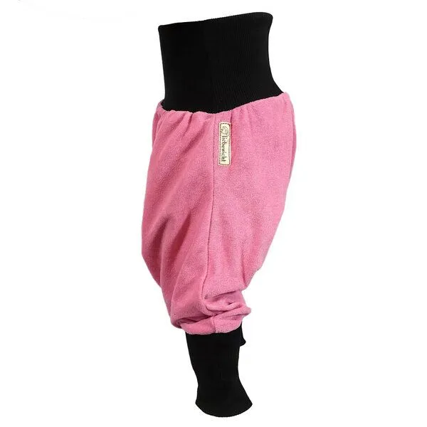 liebewicht liebewicht Bio Yogahose Pumphose aus rosa Frottee mit Bündchen nach Wahl, Rose, – Produktbild 6 von 8