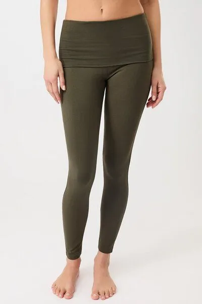 mandala Mandala Rolldown Tights, Leaf (grün), – Produktbild 1 von 4
