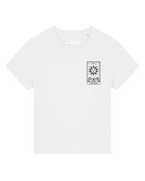 watapparel watapparel T-Shirt Frauen Tarot The Sun, Off white, – Produktbild 1 von 2