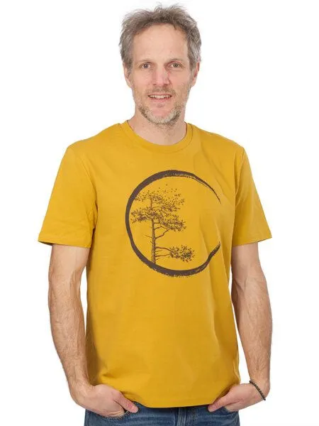 Life-Tree Life-Tree Organic Fairwear Shirt Men "Circle", Gelb, – Produktbild 1 von 5