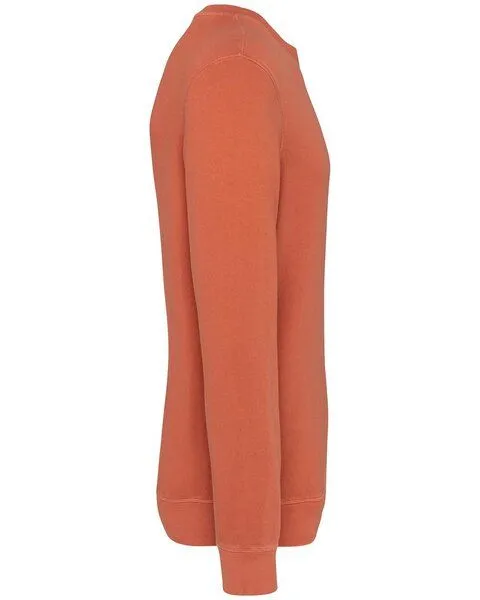 YTWOO YTWOO Unisex French Terry Sweatshirt aus 100% Baumwolle - produziert in Portugal, Orange, – Produktbild 3 von 4