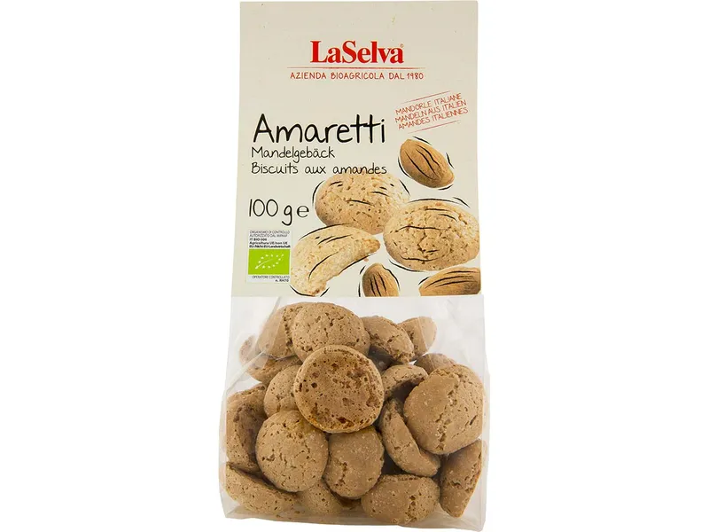 LaSelva LaSelva Bio-Mandelgebäck "Amaretti", 100 g – Produktbild 1 von 2