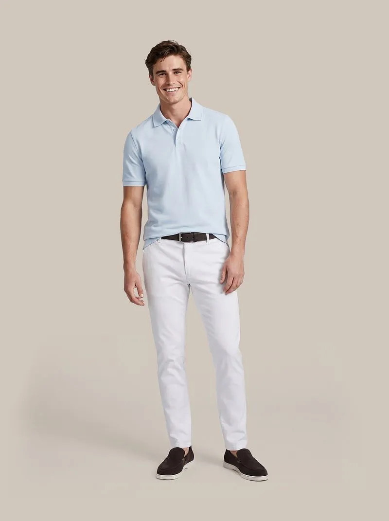 Suitable Suitable Respect Poloshirt Tiger Hellblau - Größe M, Hellblau, – Produktbild 3 von 5