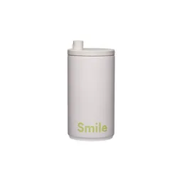 Design Letters Reisebecher 350ml – Pale Beige, Smile – Produktbild 1 von 1