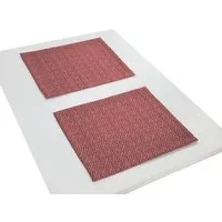 Nature by Adam Nature by Adam Tischset 2er Pack aus 100% Bio-Baumwolle - Made in Germany - Graphic Ventus, Rot, – Produktbild 1 von 1