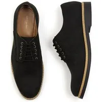 Will s Vegan Shop Will's Vegan Shop Charakteristische Derbys Schwarzes Veganes Wildleder Herren – Produktbild 1 von 1