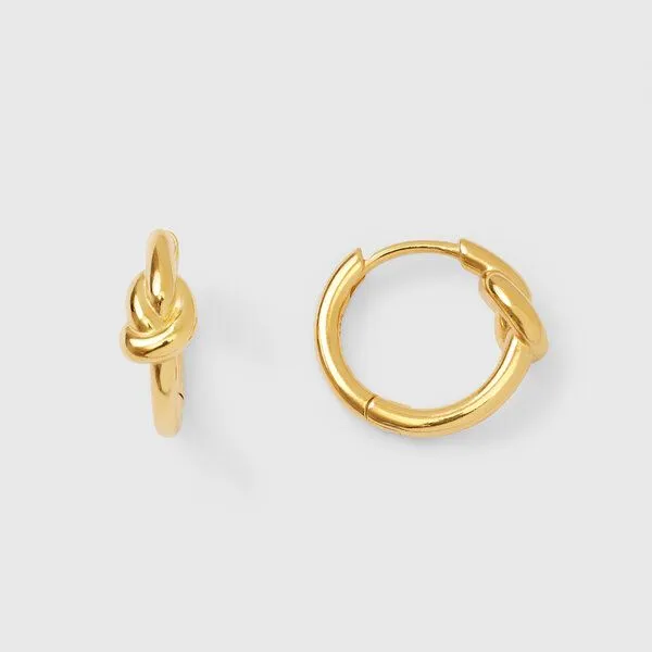 fejn jewelry fejn jewelry Ohrringe 'knot huggie', Gold, – Produktbild 1 von 3