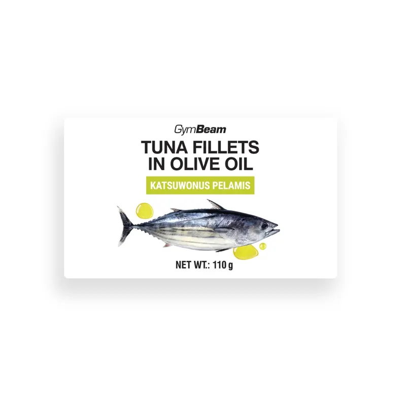 GymBeam Food GymBeam Thunfischfilets in Olivenöl 110 g – Produktbild 1 von 1