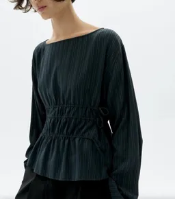 thinking mu thinking mu Dark Green Devin Blouse – Produktbild 1 von 1