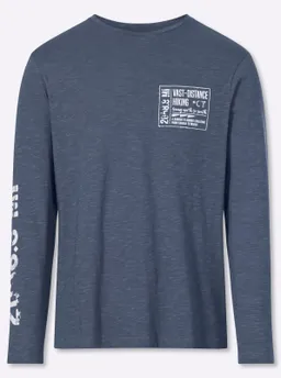 Catamaran Langarmshirt rauchblau-bedruckt – Produktbild 1 von 1