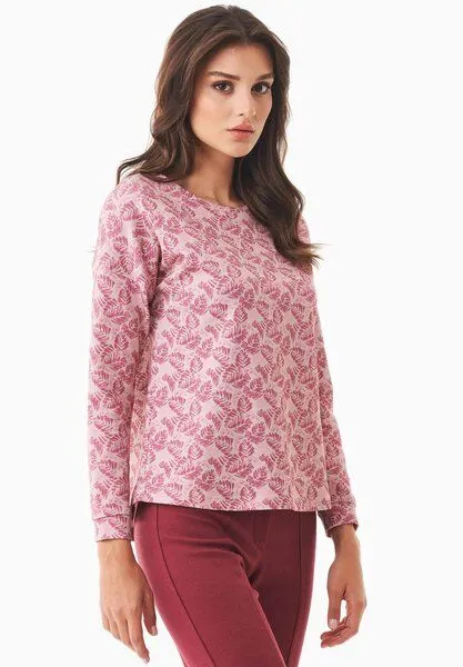 ORGANICATION ORGANICATION Langarmshirt aus Bio-Baumwolle und TENCEL Modal, Autumn leaves, – Produktbild 3 von 4