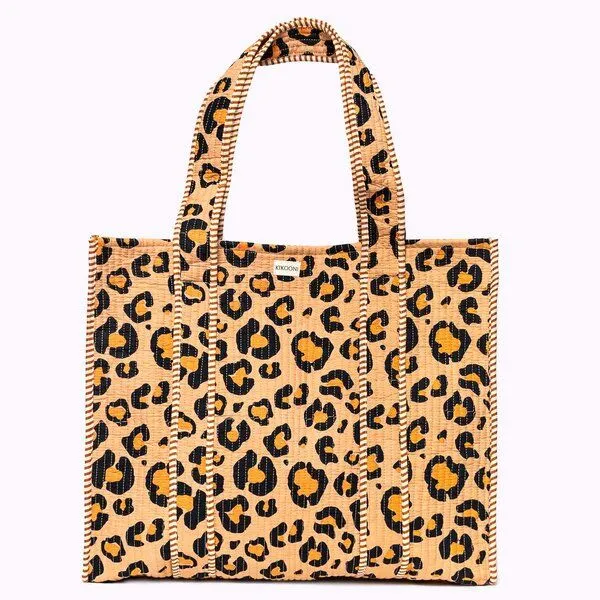 KIKOONI KIKOONI handgefertigter XL Shopper, Leo love, – Produktbild 1 von 4