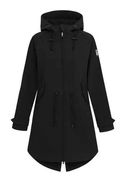 derbe derbe Softshelljacke „Island Friese“, Jet black, – Produktbild 2 von 3