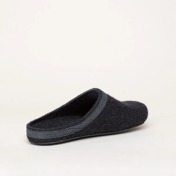 Stegmann Stegmann Filzpantoffel 127 aus 100% Merino-Wolle für Damen & Herren mit Kork Sohle, Graphite, – Produktbild 3 von 4