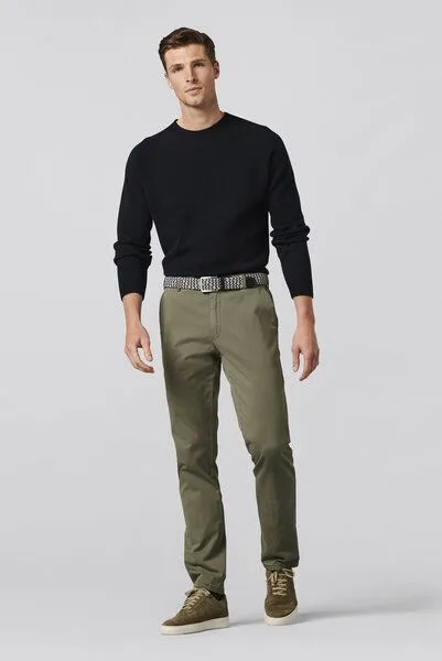 Meyer MEYER Fairtrade Baumwollchino, Grün (oliv), – Produktbild 2 von 4
