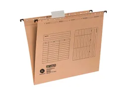 Memo 25 memo Hängemappen, aus Recyclingkarton, mit Reiter und Beschriftungsschildchen – Produktbild 1 von 1