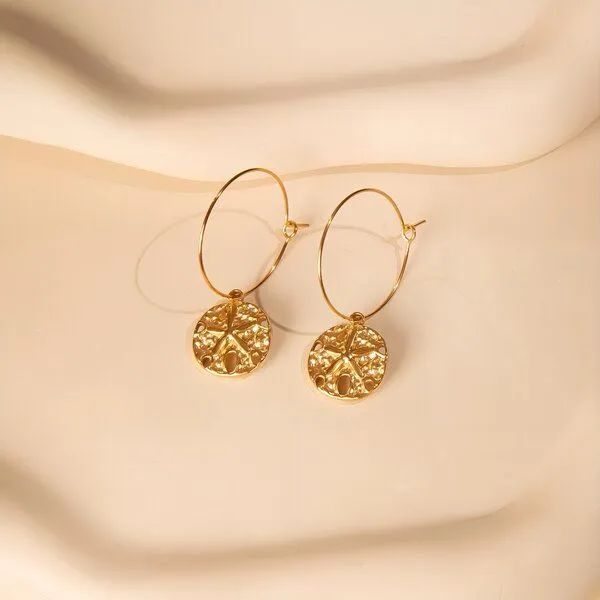 ELEKTROPULLI ELEKTROPULLI Kette 1mm schmal mit Anhänger, Set mit Ohrringen, Gold, – Produktbild 8 von 8