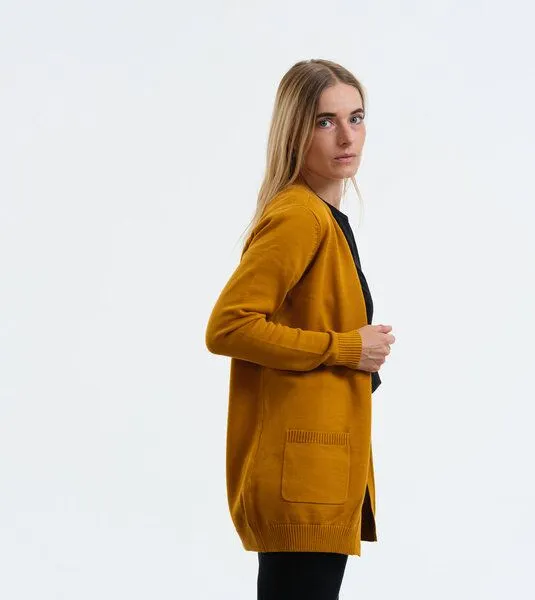 Gary Mash GARY MASH Cardigan Holly mit Taschen aus Bio-Baumwolle, Senf (gelb), – Produktbild 1 von 4