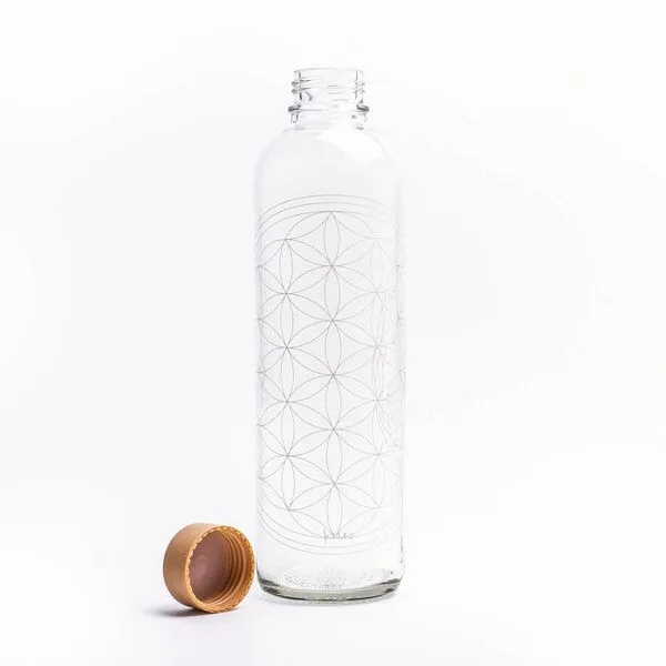 Carry Bottles Carry Bottles Glastrinkflasche 1.0l, Flower of life, – Produktbild 2 von 4